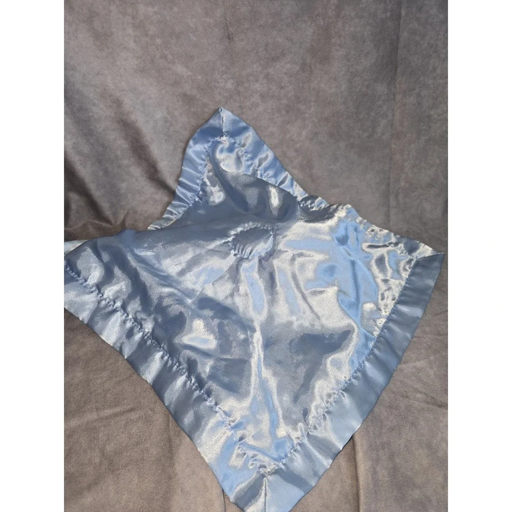 Circo Vroom Plush Brown Dog Blue Lovey Blanket Car Satin